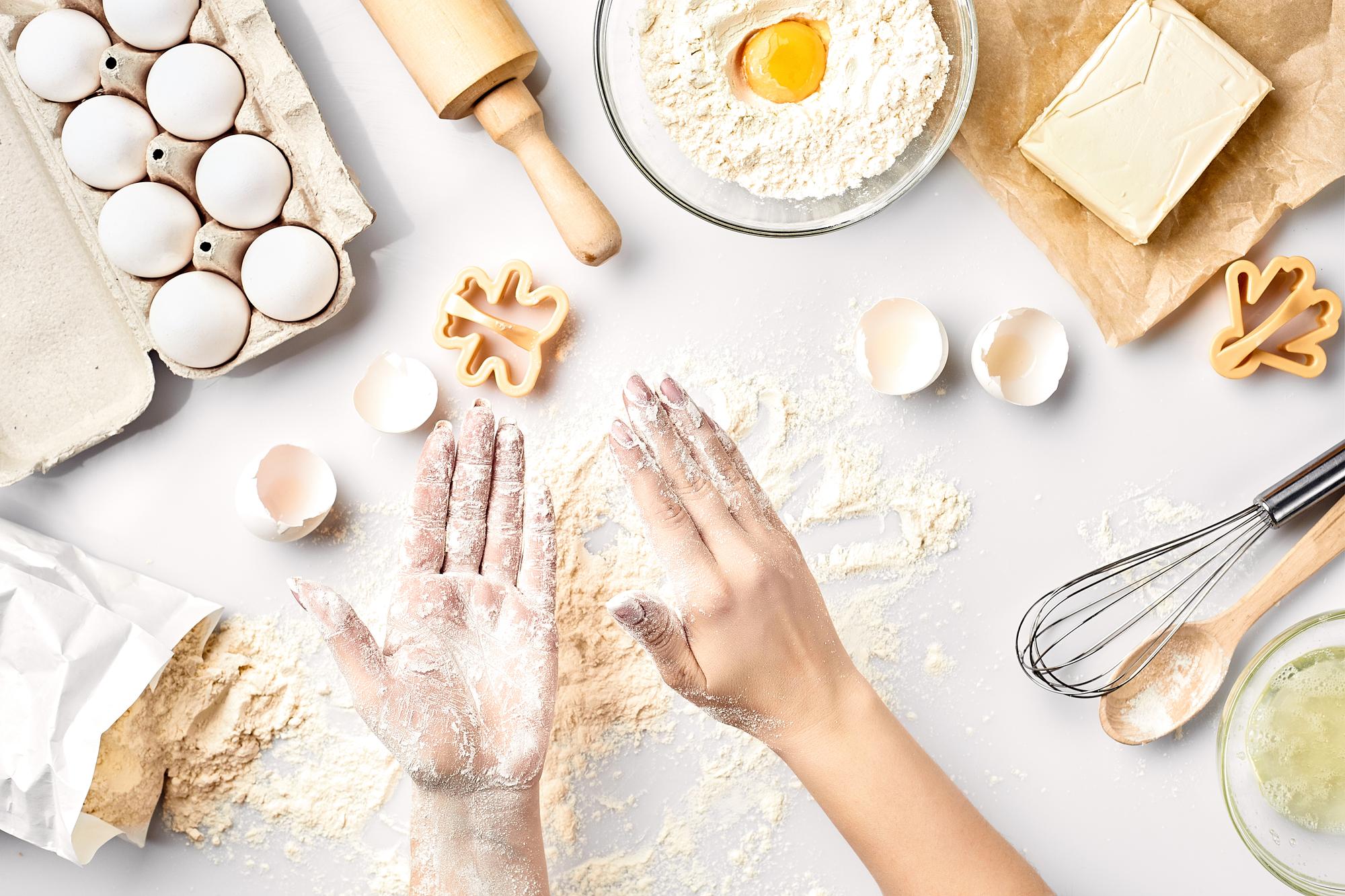 Close-up of handmade pastry